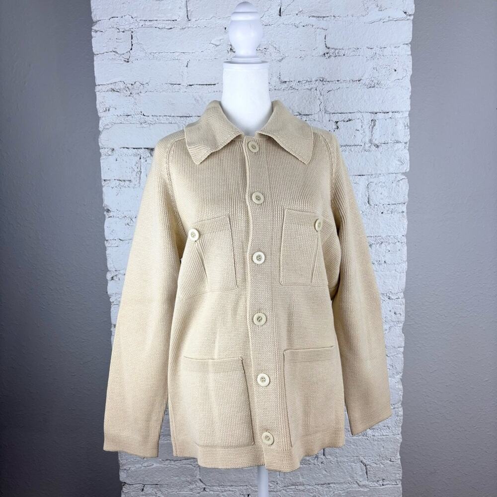 Vintage Ingo Wool Utility Cardigan Sweater Jacket